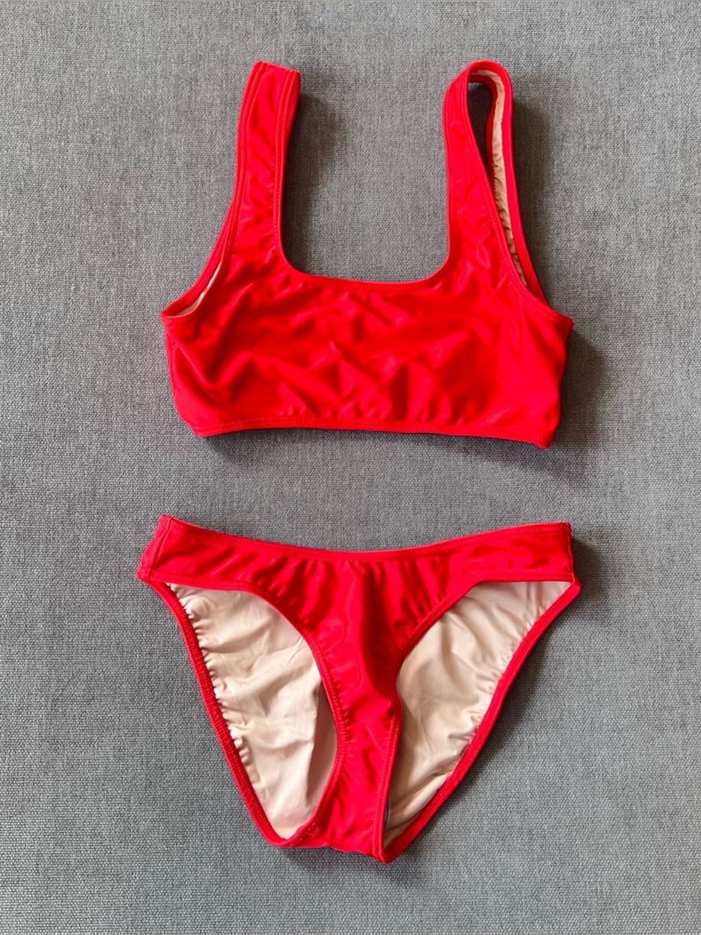 NWOT American Apparel Bikini Swimsuit Red S‎